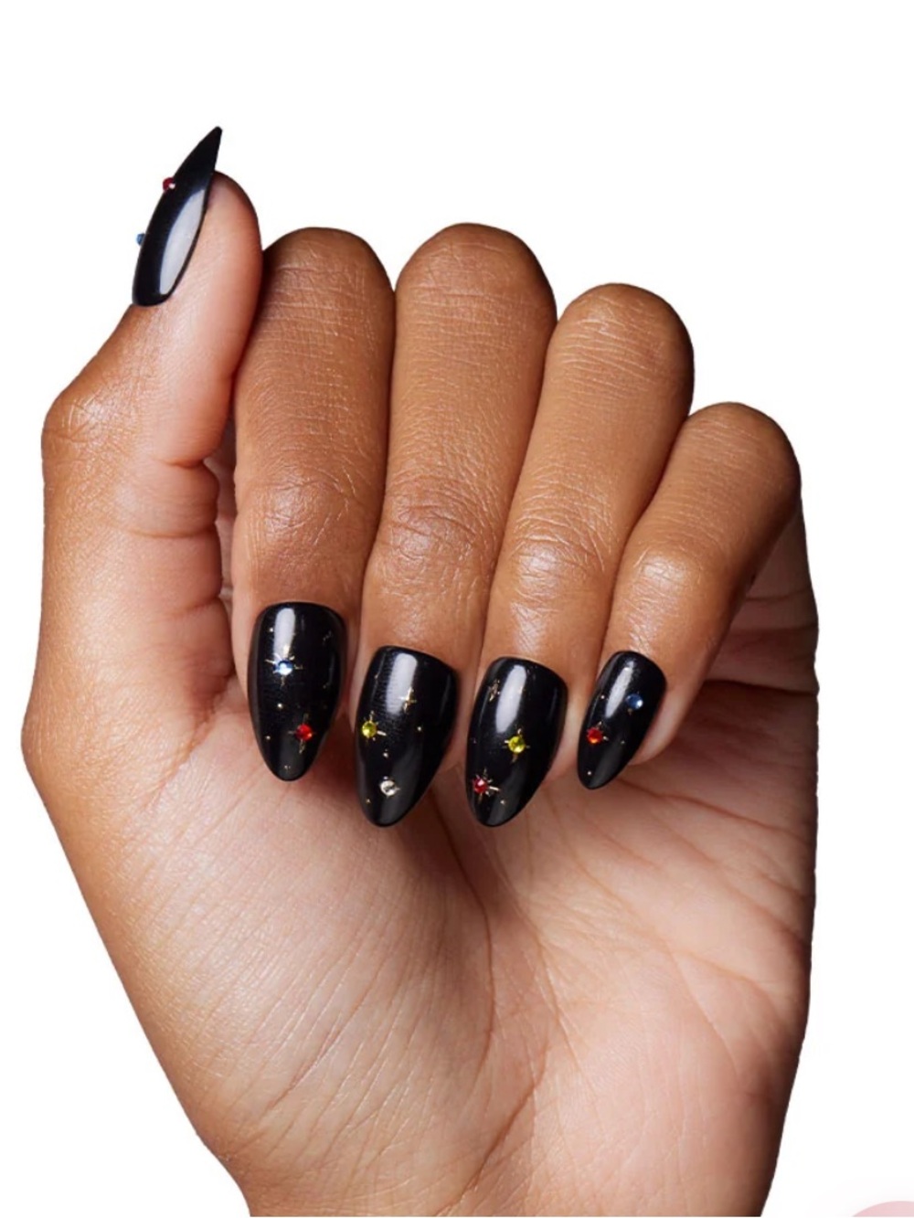 Winter Comet Black Glamnetic Nails NWT